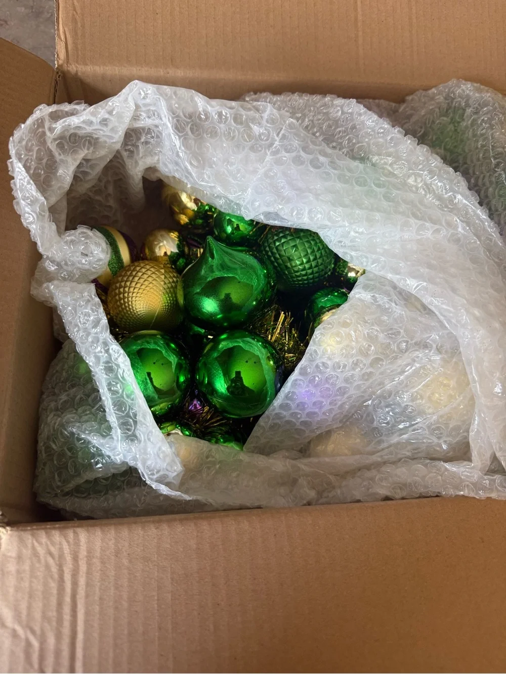 Festive Purple, Green & Gold Bead Garland - Mardi Gras